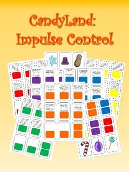 Candyland Therapy Game, Impulse Control Games, Identifying Feelings, Emotional Regulation Activities, Therapeutic Games, Play Therapy Activities, Counseling Games, Therapy Interventions, Social Skills Lessons