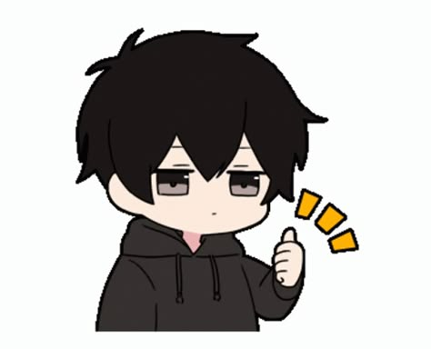 Siiii Sticker - Siiii - Discover & Share GIFs Chibi Boy Cute, Anime Boy Gif, Anime Aesthetic Gif, Boy Animation, Chibi Animation, Menhera Kun, Dibujos Anime Chibi, Chibi Boy, Chibi Anime Kawaii