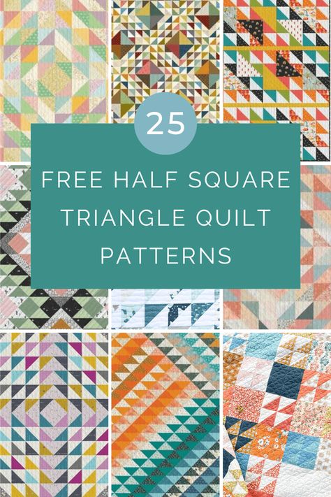 Immerse yourself in the world of quilting with our fabulous Free Half Square Triangle Quilt Patterns! Perfect for your next DIY project, these patterns offer a diverse collection to inspire creativity. From novice to seasoned quilter, everyone can find a design to love. Explore, adapt, and let your imagination soar with these beautiful, unique patterns! Free Medallion Quilt Patterns, Quilting Hst Blocks, Magic 8 Half Square Triangle Chart, Half Square Triangle And Four Patch Quilts, Hst Quilt Patterns Layout Simple, Half Square Triangle Designs, Half Triangle Quilt Patterns Layout, Half Square Triangle Baby Quilt, Hst Quilt Patterns Layout Half Square Triangles