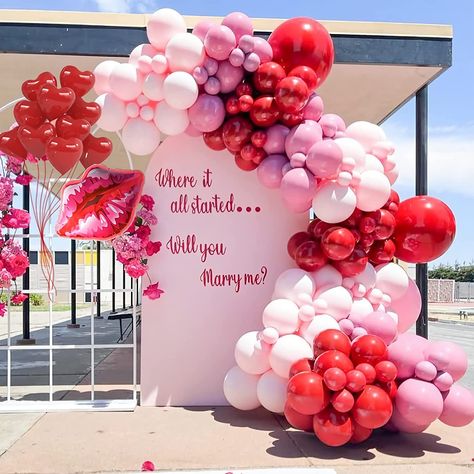 Valentines Balloons, Birthday Party Theme Decorations, Big Balloons, Red Balloon, White Balloons, Arch Kit, Pink Balloons, Heart Balloons, Christmas Party Decorations