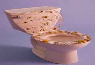 Wc Aesthetic, Resin Toilet Seat, Dream Bedroom Luxury, Pink Toilet, Flat Decor, Bathroom Inspiration Modern, Diy Patio Furniture Cheap, Cool Lamps, Diy Sofa