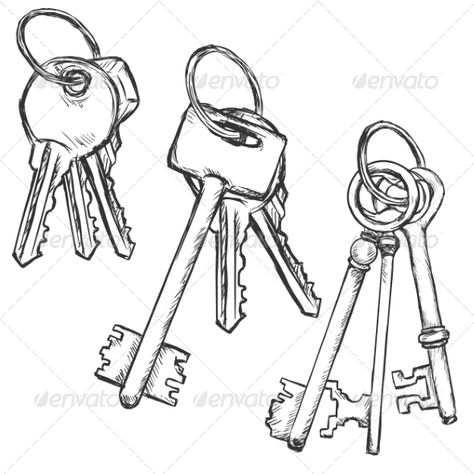 Vector Set of Three Sketch Keys Bunchs    http://graphicriver.net/item/vector-set-of-three-sketch-keys-bunchs-/8550760?ref=damiamio       file types: jpg, eps     Created: 11August14 GraphicsFilesIncluded: JPGImage #VectorEPS Layered: No MinimumAdobeCSVersion: CS Tags: cartoon #clef #clipart #close #clue #design #doodle #handdraw #house #icon #illustration #image #imagery #interface #isolated #key #lock #object #open #outline #penciling #protection #safe #safety #sign #sketch #symbol #touches #v Key Drawings, Bunch Of Keys, 30 Day Art Challenge, Mouthwatering Food, Food Tattoos, Key Tattoo, House Icon, Object Drawing, Industrial Design Sketch