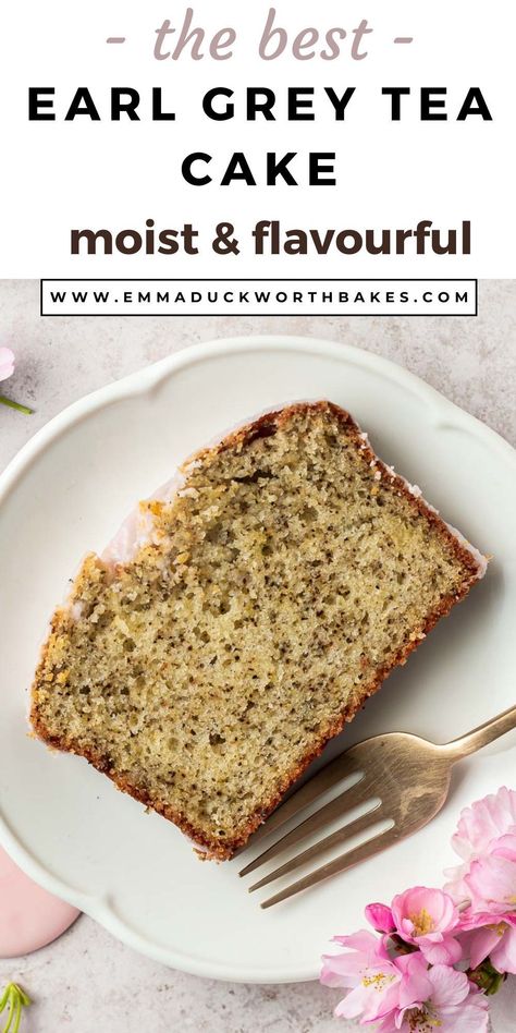 This Earl Grey Tea Cake Recipe will fast become your go-to option when looking for a simple, yet tasty cake. Made in one bowl, with no special equipment, the batter is infused with ground tea leaves for a fragrant, bergamot-scented bite. This may be the most delicious yet simple cake ever! Earl Grey Yogurt Cake, Earl Grey Cake Loaf, Earl Grey Pancakes, Early Grey Tea Cake, Earl Gray Tea Cake, Simple Tea Cake Recipe, Earl Grey Tea Bread, Easy Tea Cakes Simple, Sweet Tea Cake Recipe