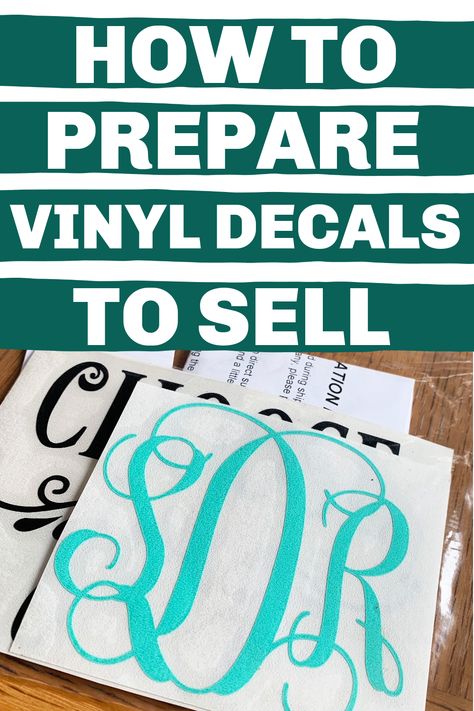 How to prepare vinyl decals to sell - packaged vinyl decals ready for sale How To Price Cricut Items To Sell, How To Package Decals To Sell, Cricut Projects Vinyl Stickers, How To Price Vinyl Decals, Selling Vinyl Decals, Vinyl Application Instructions Printable, Best Permanent Vinyl For Cricut, How To Package Vinyl Decals To Sell, How To Apply Vinyl Decals Instructions