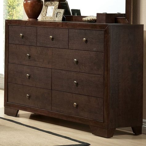 Madison 9 Drawer Double Dresser Dark Wood Dresser Bedroom, Brown Upholstered Bed, Wood Dresser Bedroom, Espresso Dresser, Dark Wood Dresser, White Upholstered Bed, Unique Dresser, Leather Upholstered Bed, Dresser Bedroom