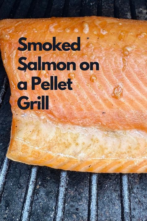 A fillet of smoked salmon on a grill. Smoked Salmon Recipes Pellet Grill, Treager Smoker Recipes Salmon, Pellet Grill Smoked Salmon, Pellet Smoked Salmon, Smoked Salmon On Pellet Grill, Smoked Salmon Brine, Pinto Bean Chili, Pumpkin Pasta Sauce, Layered Bean Dip