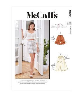 Elastic Waist Shorts Pattern, Childrens Sewing Patterns, Sewing Elastic, Mccalls Sewing Patterns, Vogue Patterns, Womens Sewing Patterns, Easy Sewing Patterns, Mccalls Patterns, Sewing Pattern Sizes