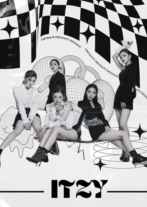 Black And White K Pop Posters, K-pop Poster Prints, Itzy Black And White Poster, Kpop Printable Poster, Kpop Poster Collage Wall, Kpop Posters Aesthetic Black And White, Room Posters Aesthetic Black And White, Kpop Prints Black And White, Black Kpop Poster