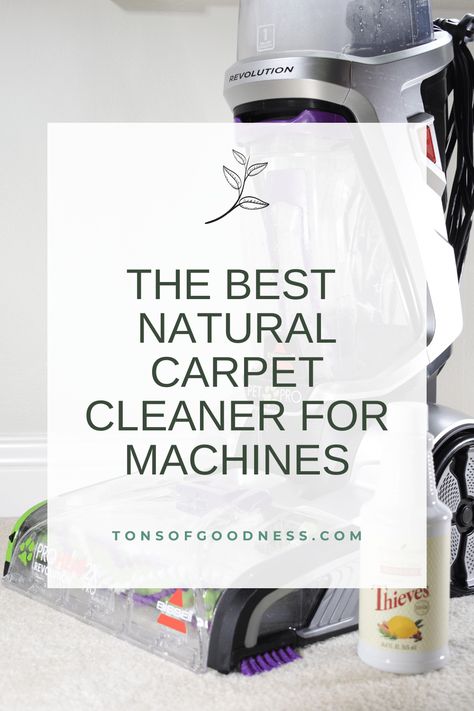 This safe, gentle carpet cleaner for machines is free of harsh chemicals, but still deep cleans your carpets. It is cost-effective too! Harsh cleaners are full of toxins that are harmful to your health. Let's ditch the traditional carpet cleaning solutions for this natural option! All Natural Carpet Cleaner For Machine, Carpet Cleaner Machine Solution, Thieves Carpet Cleaner Recipe, Best Carpet Shampoo Solution, Non Toxic Carpet Cleaner For Machine, Home Made Carpet Cleaner For Machine, Natural Carpet Cleaner For Machine, Diy Carpet Cleaner Solution For Machine, Diy Carpet Cleaner For Machine