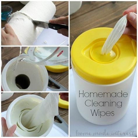 Homemade Disinfecting Wipes, Homemade Cleaning Wipes, Homemade Wipes, Diy Cleaning Wipes, Homemade Bleach, Diy Para A Casa, Homemade Cleaning Supplies, Clorox Wipes, Disinfecting Wipes