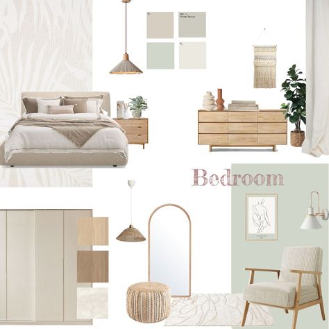 Japandi Bedroom Design Mood Board, Bed Mood Board, Bedroom Mood Board Interior Design, Scandinavian Interior Design Bedroom, Winter Terrace, Mood Board Interior Design, Scandinavian Chest Of Drawers, Board Interior Design, Mood Board Bedroom