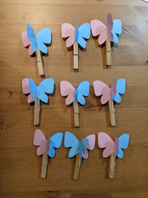 Butterfly Gender Reveal Ideas, Butterfly Gender Reveal Party, Butterfly Gender Reveal, Bugs And Lola, Gender Reveal Ideas, Gender Reveal Decorations, Butterfly Baby Shower, Butterfly Pin, Butterfly Baby