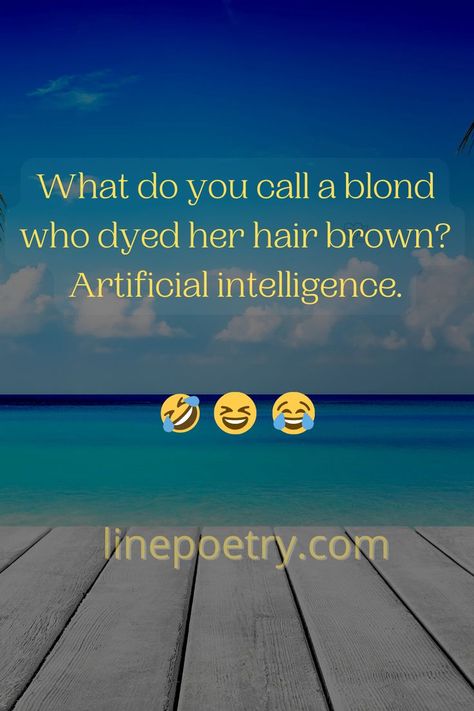 blonde jokes: there are the best collection of dumb blonde jokes that will make you laugh with Images & Text and you can share text with anyone. 😅 #blodejokes #jokesblonde #jokes #funnyjokes #funny #linepoetry.com Clean Blonde Jokes, Blonde Memes, Blonde Humor, Funny Blonde Jokes, Blonde Jokes, Clean Funny Jokes, English Jokes, Christian Jokes, Funny Jokes To Tell