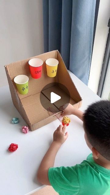 Interesting Games For Kids, Best From Waste Ideas Kids, Best Out Of Waste Ideas For Kids, Waste Material Project, Stem Lessons, Basketball Toys, Games For Kids Classroom, Stem Lesson, Festival Ideas