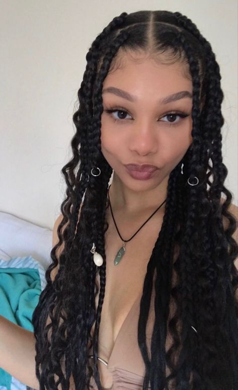 Healthy Shiny Hair, Big Box Braids Hairstyles, Fesyen Rambut, Cute Box Braids Hairstyles, Store Shelves, Protective Hairstyles Braids, Pretty Braided Hairstyles, Hairdos For Curly Hair, Knotless Braids