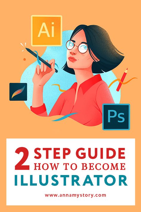 How to become an Illustrator – 2 Steps Guide  #artistblog #arttips #illustrationtutorial #articleforarists #illustrationblog Digital Art Programs, Inkscape Tutorials, Drawing Programs, Illustrator Design Tutorial, Youtube Design, Digital Art Beginner, Adobe Illustrator Tutorials, Learning Graphic Design, Artist Blog