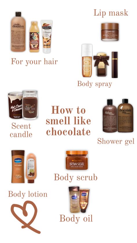 How to smell like chocolate 🍫 #cocoa #cocoaesthetic #chocolate #howtosmelllike #chocolateproducts#products #wishlist #photooftheday #aesthetic Skin Care Products Aesthetic, Gross Things, Products Aesthetic, Fragrances Perfume Woman, Body Hygiene, Basic Skin Care Routine, Gloss À Lèvres, Shower Skin Care, Body Smells