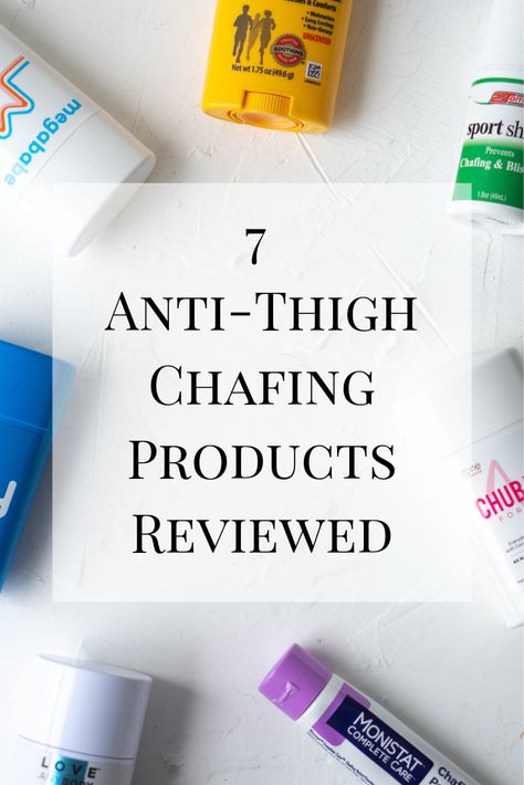 A review of the most popular anti-thigh chafing products to help with summer irritation. #chafing #antichafing #thighchafing #antichafingreview Anti Chaffing Shorts, Thigh Chaffing Remedies, Remedies For Chafing Inner Thigh, How To Prevent Chaffing, Chafed Skin Remedy, Anti Chafing Diy, Thigh Rubbing Remedy, Thigh Chafing Hacks, Chafing Remedy Thighs