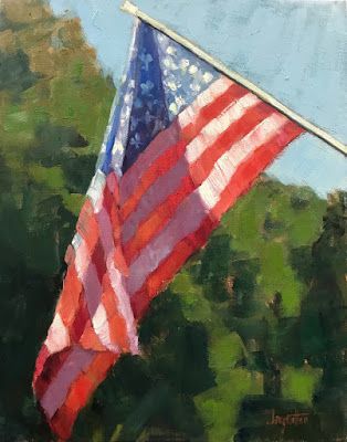 American Flag Painting Fine Art Oil Painting for Sale "Clothed In Dignity" by Georgia Artist Deanna Jaugstetter Seeing my country's flag waving in the wind has always been a beautiful sight to me! I can definitely see more of this flag series in my future.  20"x16"x1.5" Oil on Canvas/Available Abstract Flag Painting, Abstract American Flag Painting, Usa Flag Painting, Acrylic Flag Painting, America Painting Ideas, Flag Painting Ideas, Memories Sketchbook, Patriotic Paintings, Patriotic Art Ideas