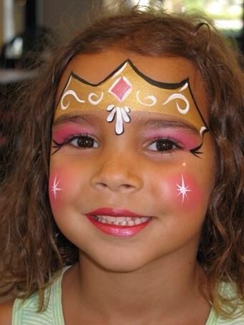 Princesa Kids Face Paint Ideas, Disney Face Paint, Hallowen Schminke, Easter Face Paint, Kids Face Painting, Princess Face Painting, Dinner Kids, Desk Kids, Face Painting Ideas