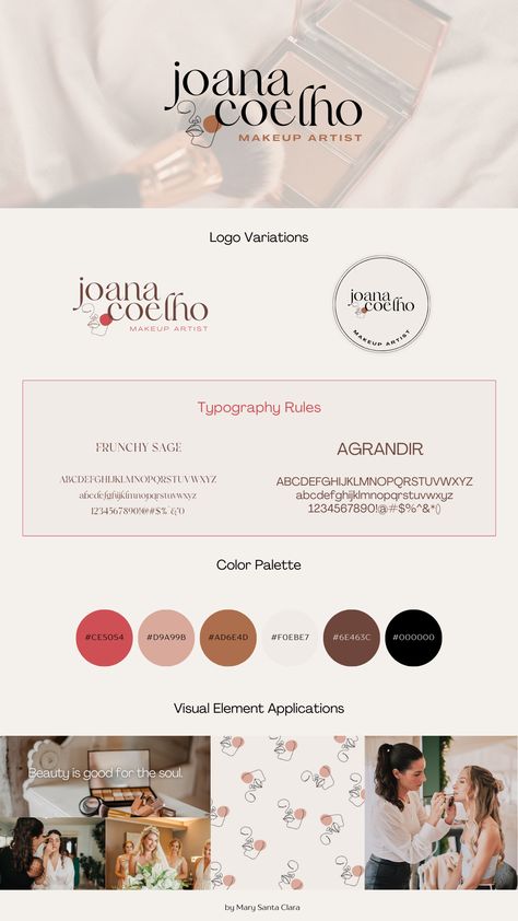 Typography Rules, Makeup Artist Branding, Makeup Portfolio, Makeup Artist Logo, Makeup Logo, Design Moodboard, Artist Branding, Artist Logo, Makeup Services