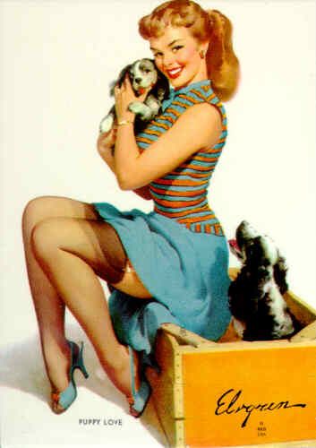 Puppy Love | Flickr - Photo Sharing! 1950 Pinup, 1950s Pin Up Girl, Moda Pin Up, Vintage Pin Ups, Pinup Doll, Mode Pin Up, Dibujos Pin Up, Moda Pinup, 1950s Pin Up