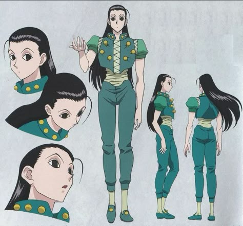 Illumi Zoldyck Illumi Zoldyck, Yoshihiro Togashi, Hxh Characters, Hunter Anime, Character Sheet, Haikyuu Anime, Costume Halloween, Hunter X Hunter, An Anime