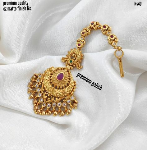 Tika Jewelry Gold, Papadi Billa Designs Gold, Mang Tika Jewelry, Mang Tika Jewelry Gold, Tikka Jewelry Indian Gold, Papidi Billa Gold Designs, Tika Design, Papidi Billa, Tika Jewelry