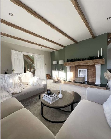 40 Best Sage Green Living Room Ideas 107 40 Best Sage Green Living Room Ideas Apartment Living Room Sage Green, Green And Cream Living Room Decor, Ivory Green Living Room, Sage Green Modern Living Room, Sage Farmhouse Living Room, Cosy Cottage Living Room Ideas, Sage Green And Gold Living Room, Olive Green Lounge Ideas, Green Sitting Room Ideas