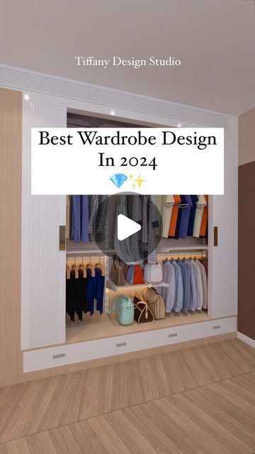 Best Dressing Table Design, Small Bedroom Closet Ideas Layout, Studio Apartment Wardrobe, Smart Wardrobe Design, Tiffany Design Studio, Smart Closet Ideas, Wardrobe Cabinet Ideas, Best Wardrobe Design Bedrooms, Walldrop Design Bedroom