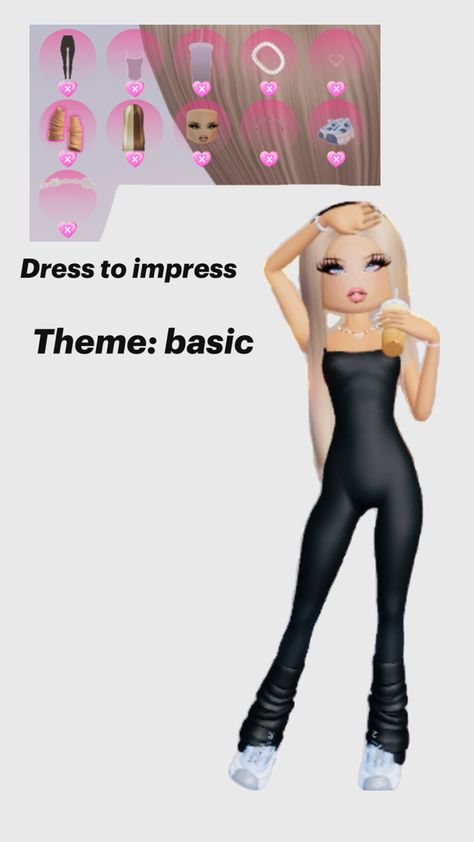 This pin is about dress to impress and the outfits. This outfit shows basic from dress to impress Fancy Dress Code, Olympic Theme, Slay Outfits, Black Hair Roblox, From Dress, Bloxburg Decal Codes, Theme Dress, Combo Dress, Game Dresses