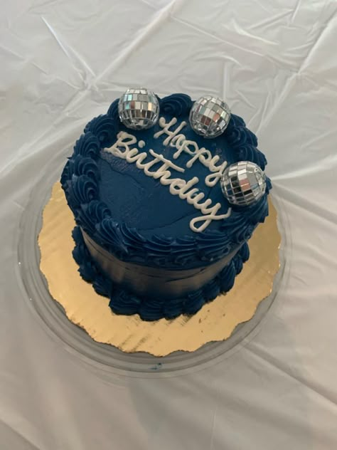 Taylor Swift Cookies Decorated Midnights, Midnight Theme Cake, Midnights Themed Birthday Taylor, Taylor Swift Birthday Party Ideas Midnights, Dark Blue Themed Birthday Party, Midnight Cake Taylor Swift, Mirrorball Cake Taylor Swift, Mirrorball Birthday Cake, Blue Disco Birthday Party