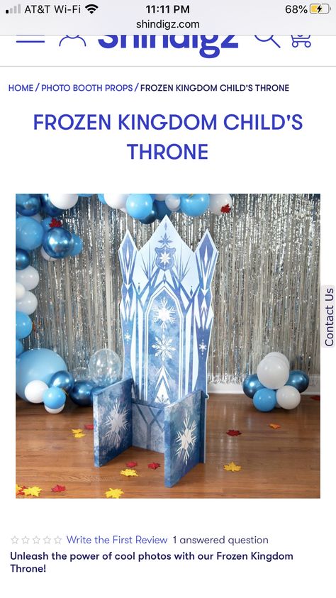 Cardboard Throne, Frozen Kingdom, Personalized Centerpieces, Frozen Party Decorations, Frozen Birthday Theme, Photo Area, Frozen Themed Birthday Party, Photo Booth Background, Custom Yard Signs