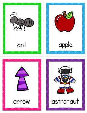 Things that Start with A-Z Cards - This set comes with a set of 3 cards, 4 cards per page, 12 cards total. We have a set for each letter of the alphabet! Come check all them out. Perfect for letter of the week. :) Things That Start With The Letter A, Letter A Flashcards, Words Starting With A, Alphabet Picture Cards, Sped Preschool, Science Worksheets For Kindergarten, Kindy Activities, Alphabet Word Wall Cards, A Flashcard