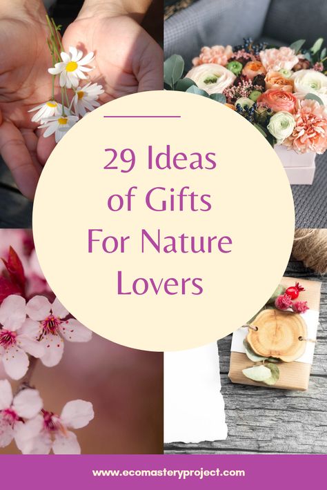 Selecting a gift for a nature lover can be challenging! You recognize they have all the necessities; thus, what else do you purchase them? Hopefully, this list of gifts for nature lovers will give you some ideas Gifts For Flower Lovers, Nature Lover Gifts, Nature Themed Gifts, Zero Waste Holiday, Nature Gifts, Earth Gift, Zero Waste Gifts, Eco Gifts, Nature Collection