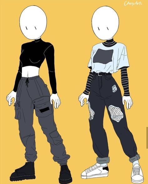 Just some cute outfits you can use for stories 😄 #random #Random #amreading #books #wattpad Anime Character Fashion Outfits, Body Reference Drawing With Clothes, Heels Drawing Reference Front View, Outfit Drawings Ideas, How To Draw Overalls, Cute Outfits Drawings, Outfits Art Drawing, Cute Clothes Drawing, Drawing Outfit Ideas