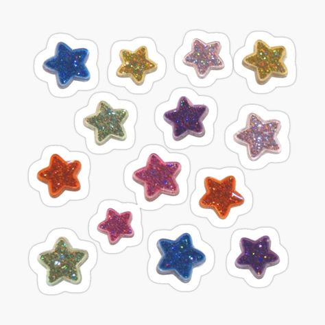 Stars Stickers Printable, Star Stickers Aesthetic, Star Stickers Printable, Scrapbook Inspo, 3d Star, Sticker Bundle, Glitter Stickers, Bundle Pack, Star Stickers