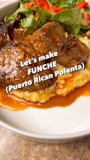 Funche Puerto Rican, Stewed Beans, Rican Food, Caribbean Food, Great Grandparents, Puerto Rican Recipes, Latin Food, Caribbean Recipes, Puerto Rican