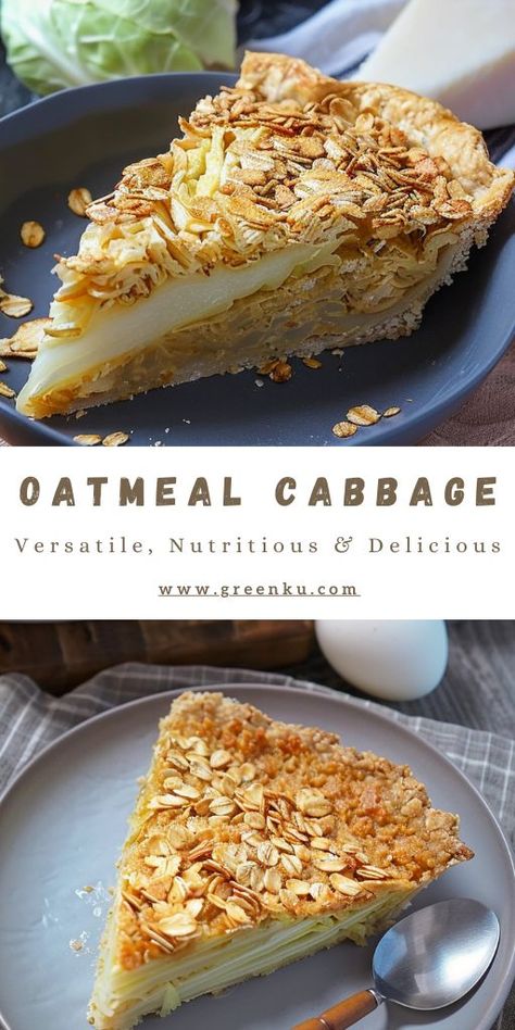 Day and Night Oatmeal Cabbage Pie: Eat and Lose Weight! Ingredients: 2 eggs 150 ml milk (any fat content) 1 teaspoon salt 0.5 teaspoon dried oregano Black pepper to taste 100g large rolled oats 1 teaspoon baking powder 400g cabbage (preferably young cabbage) #Oatmeal #Cabbage Cabbage Pie, Delicious Oatmeal, One Pot Wonders, 15 Minute Meals, 2 Eggs, Rolled Oats, Still Working, How To Dry Oregano, Quick Recipes