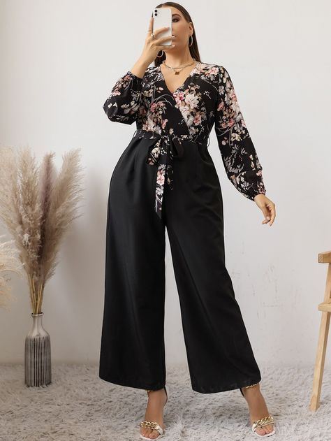 [Ad] Multicolor Boho Long Sleeve Polyester Floral Culottes Slight Stretch Spring/Fall Plus Size Jumpsuits And Bodysuits #plussizejumpsuitoutfitcasual Plus Size Formal Outfits For Work, Formal Outfits For Women Plus Size, Plus Size Jumpsuit Outfit Casual, Party Outfit Ideas Plus Size, Plus Size Graduation Outfit, Graduation Outfit Ideas Plus Size, Workout Outfits Shorts, Jumpsuit Outfit Wedding, English Outfit