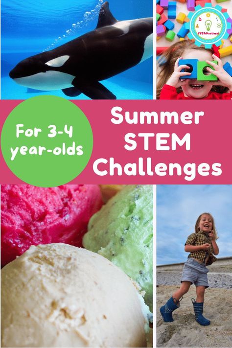 Summer STEM Activities Bucket List for Preschool! - Over 20 summer STEM activities for preschool to get them outside having fun! Stem Activities For Preschool, Circus Theme Preschool Activities, Backyard Science, Apple Tree Life Cycle, Summer Stem Activities, Toddler Stem, Tree Life Cycle, Stem Activities Preschool, Summer Preschool Activities