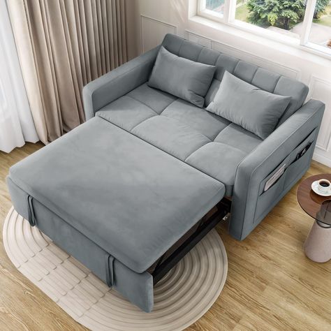 PRICES MAY VARY. 3-in-1 Convertible Futon Couch: Introduce our ultra-comfortable futon sleeper. Whether it's for daily lounging in your living room or hosting guests in your guest room, this futon couch brings a cozy retreat for anyone seeking restful moments. 5-level backrest adjustment: Embark on a comfort journey with our DWVO pullout couch, offering 5 reclining angles of 90°-120°-150°-170°-180°. Adjust the angle to meet your ultimate relaxation needs. Stable structure & smart storage: Our DW Guest Room Futon Ideas, Small Pull Out Couch, Guest Room Futon, Twin Bed Couch, Pullout Couch, Velvet Futon, Stairs Bedroom, Comfortable Futon, Living Accessories