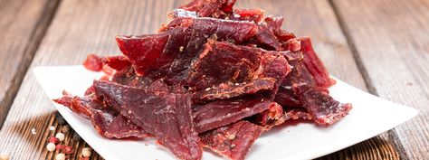 Homemade Teriyaki Jerky Low Sodium Beef Jerky Recipe, Making Beef Jerky, Best Beef Jerky, Venison Jerky, Best Survival Food, Camping Food Make Ahead, Homemade Beef Jerky, Homemade Jerky, Chinese Snacks