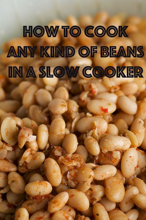 Cooking dried beans in a slow cooker is so easy and the beans taste so much better than canned beans. #beans #slowcooker | alittleandalot.com Bean Soup From Dried Beans, Slow Cooker Beans Recipe, Slow Cooker Bean Recipes, Dried Bean Recipes, Soybean Recipes, Beans Recipe Crockpot, Dry Beans Recipe, Cooking Beans, Recipes Veggie