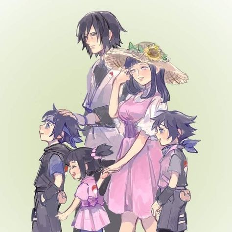 Sasuhina Family, Uchiha Brothers, Naruto Madara, Naruto And Hinata, Naruto Uzumaki Shippuden, Naruto Cute, Naruto Pictures, Anime Akatsuki, Family Outing