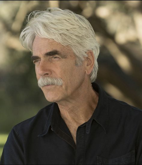 Man Faceclaim, Older Mens Long Hairstyles, Sam Elliott Pictures, Charlize Theron Hair, Sam Elliot, Katherine Ross, Sam Elliott, Men's Long Hairstyles, Older Man