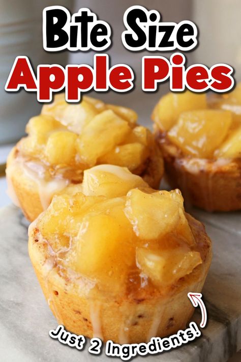 Apple Pie Bites Recipe, Apple Pie Cups, Mini Apple Pie Recipe, Mini Apple Pie, Pie Cups, Finger Food Desserts, Finger Desserts, Traditional Apple Pie, Apple Pie Bites