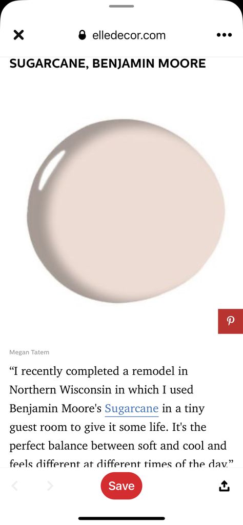 Sugarcane Benjamin Moore, White Paint With Pink Undertones, Paint Color Inspiration, Farmhouse Paint, Neutral Paint Colors, Favorite Paint Colors, Benjamin Moore Paint, Paint Swatches, Neutral Paint