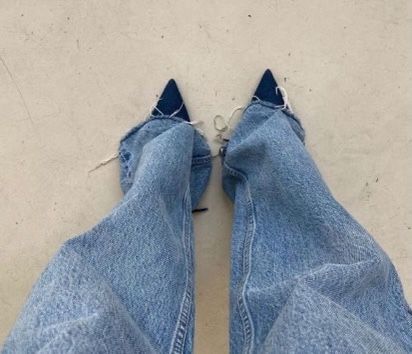 Jeans Trend, Navy Girl, Everything Is Blue, Blue Aura, Swimming Outfit, High Society, Feeling Blue, Pointed Toe Shoes, Blue Aesthetic