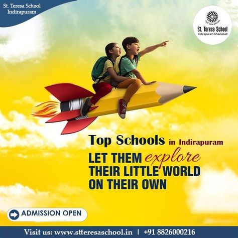 Top Schools In Indirapuram Learn English Poster Design, School Creative Ads Design, Preschool Creative Ads, School Advertisement Poster Design, School Advertising Poster Ideas, Education Poster Creative, School Creative Ads, School Ads, School Advertising